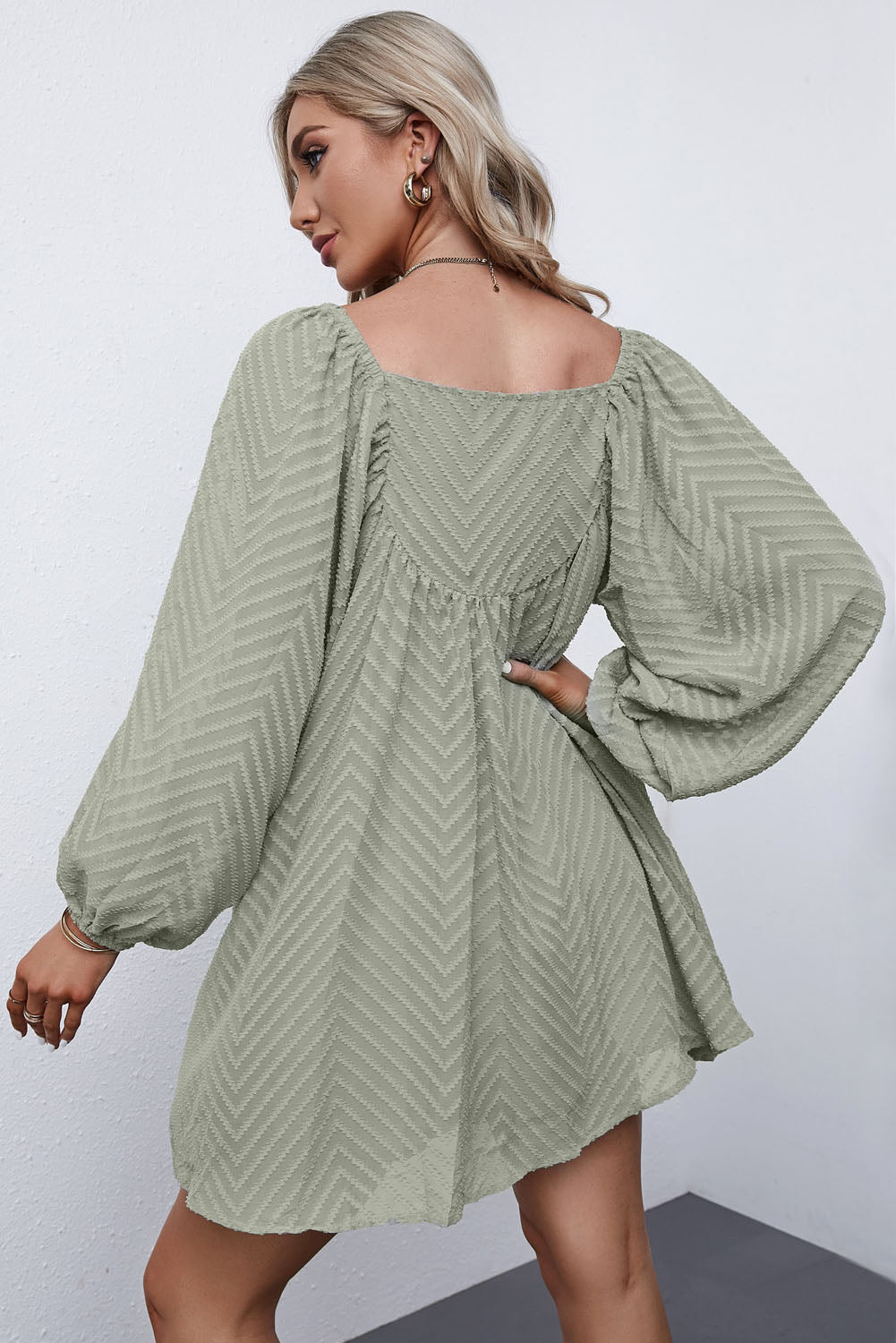 Elena Essential Long Sleeve Mini Dress