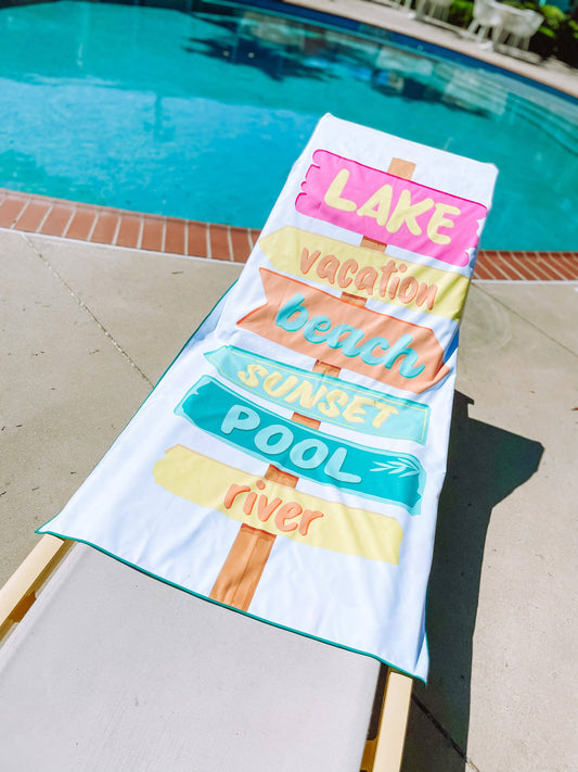 Summer Sign - Quick Dry Towel