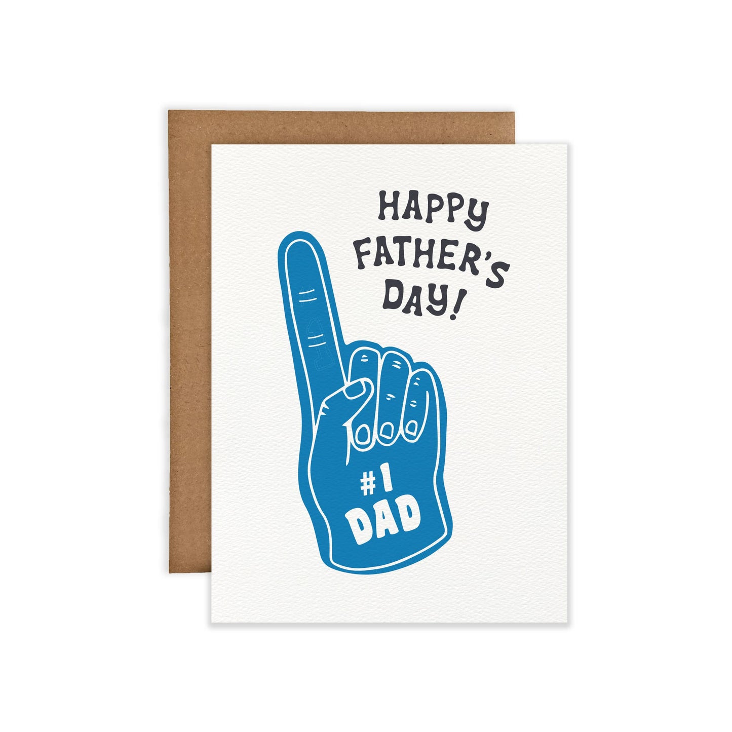 NO.1 Dad Foam Finger Greeting Card