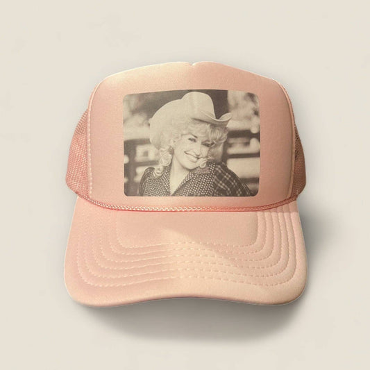 Dear Dolly Trucker Hat | Soft Pink