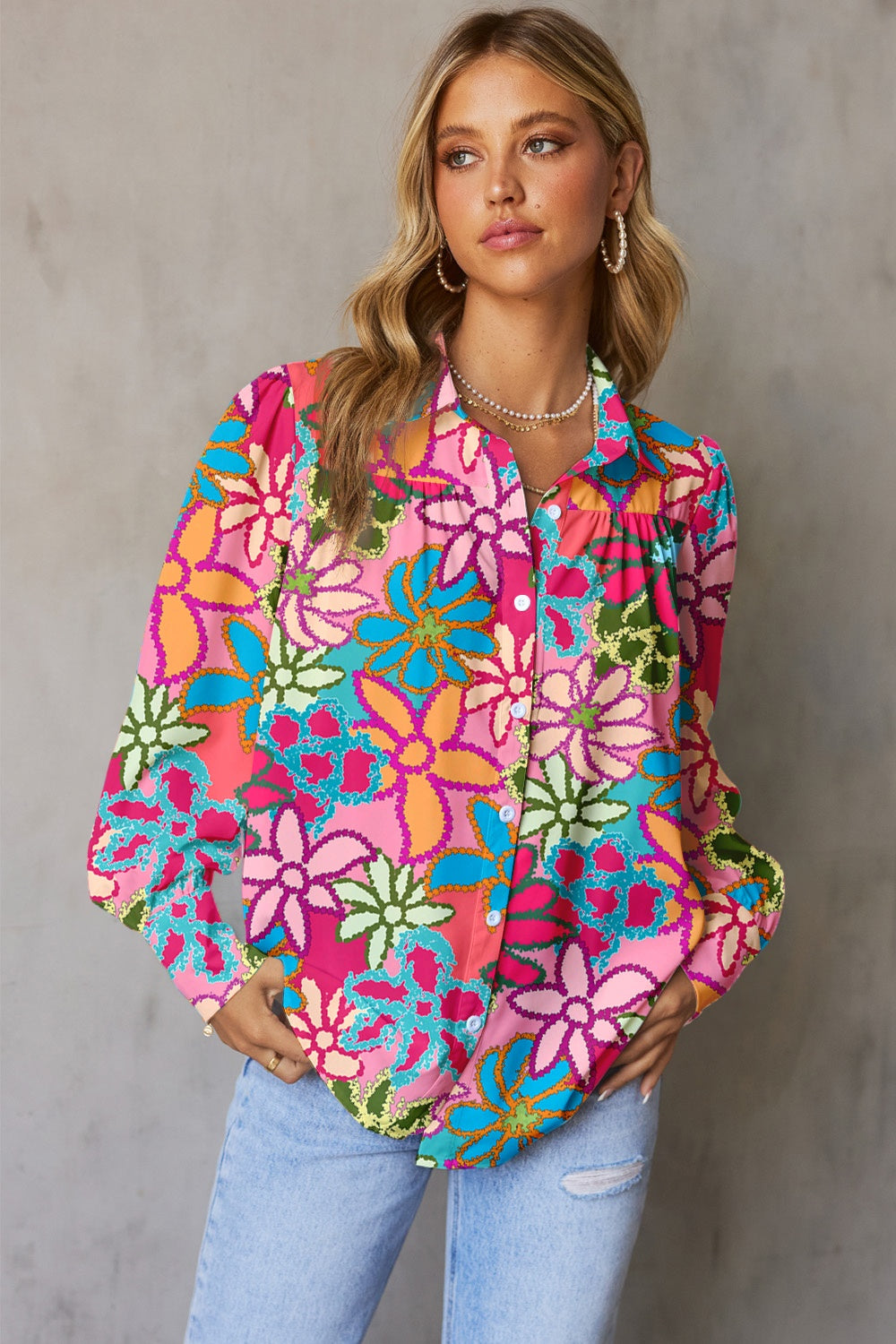 Fiona Floral Long Sleeve Shirt