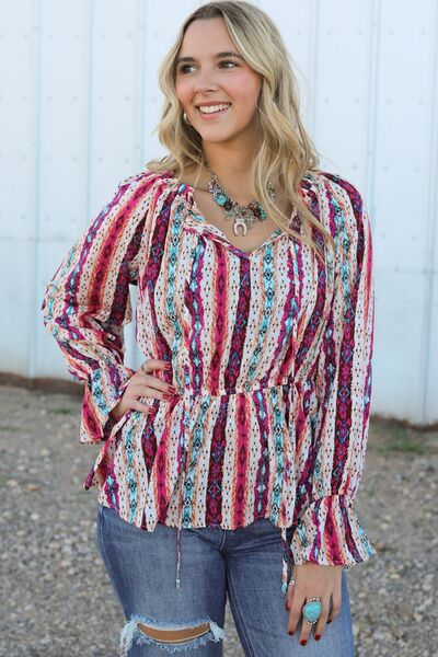 Leana Western Blouse