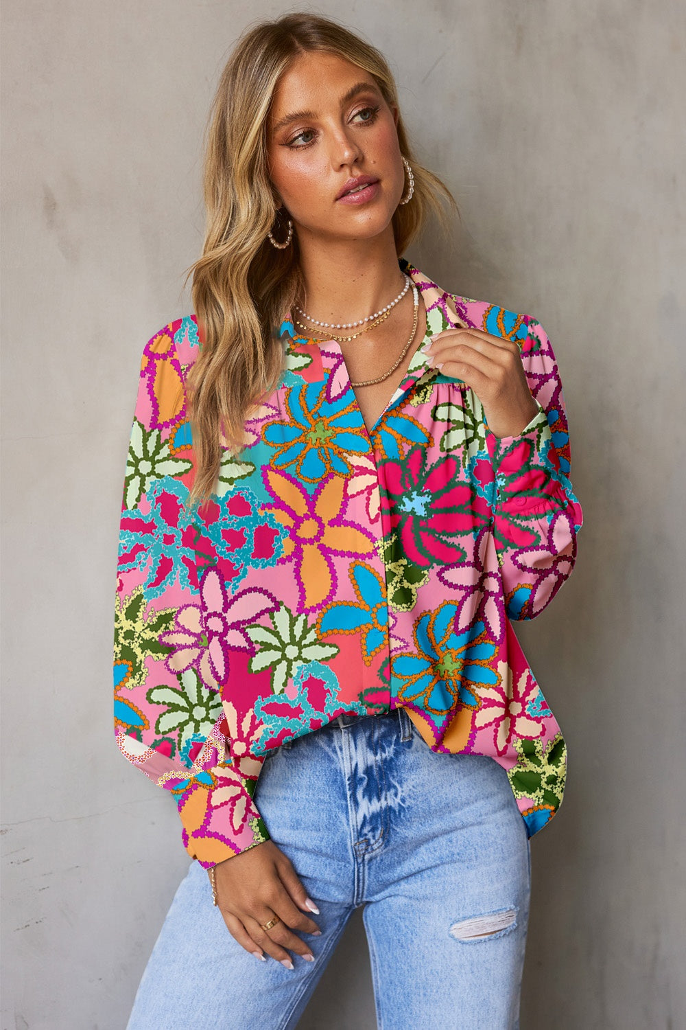 Fiona Floral Long Sleeve Shirt