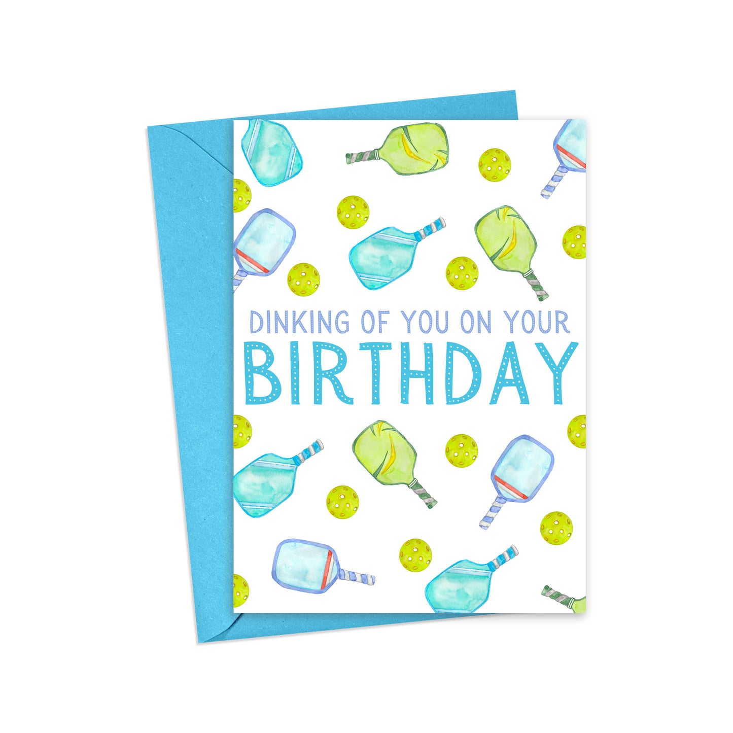 Pickleball Birthday Greeting Card