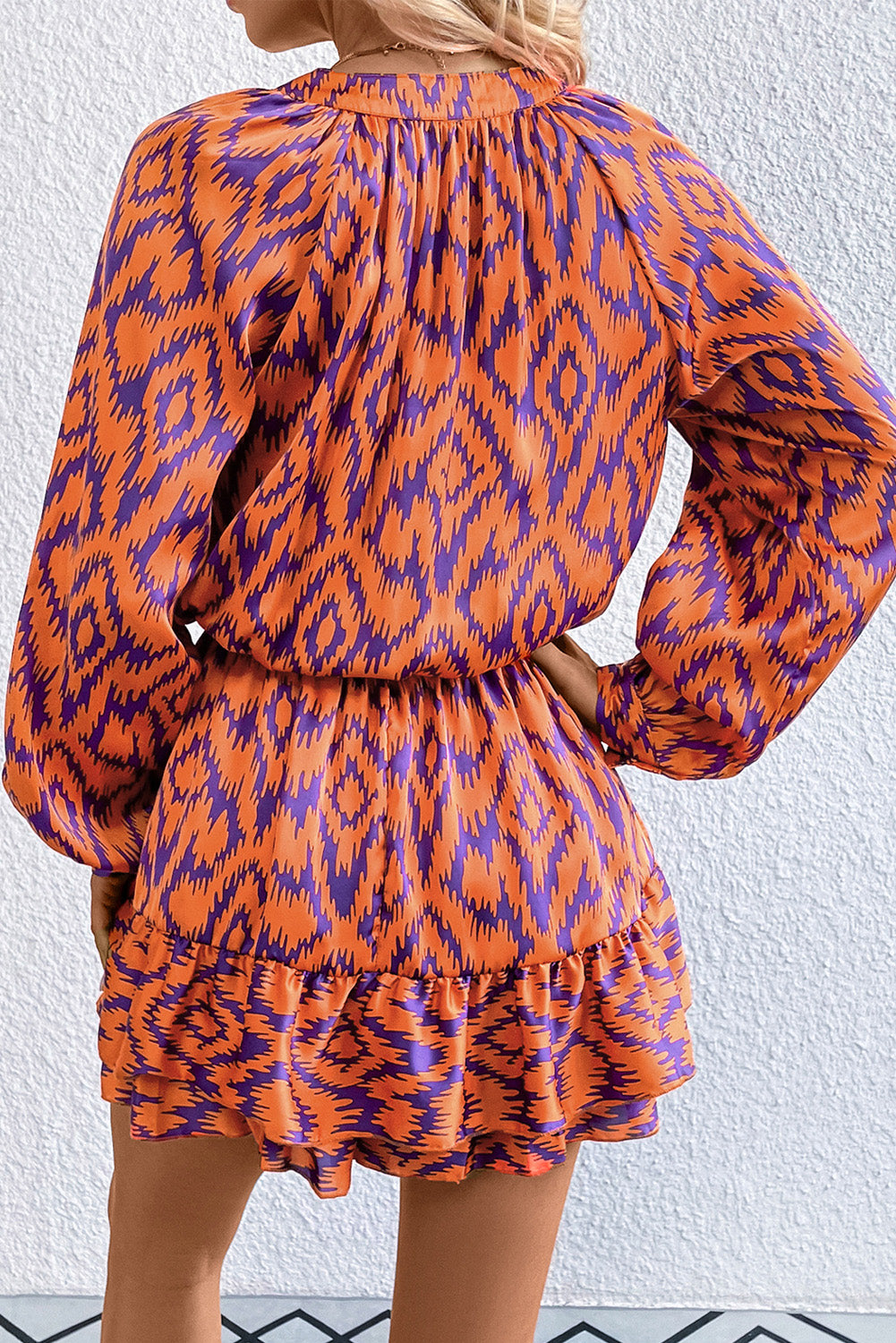 Rompin Around Romper - Orange & Purple