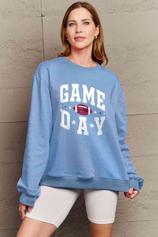 Simply Love Full Size GAME DAY Graphic Sweatshirt - 5 Colors!