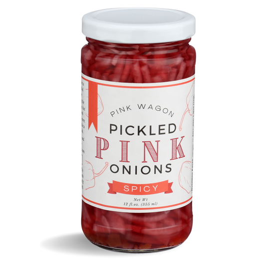 Pickled Pink Onions - Spicy