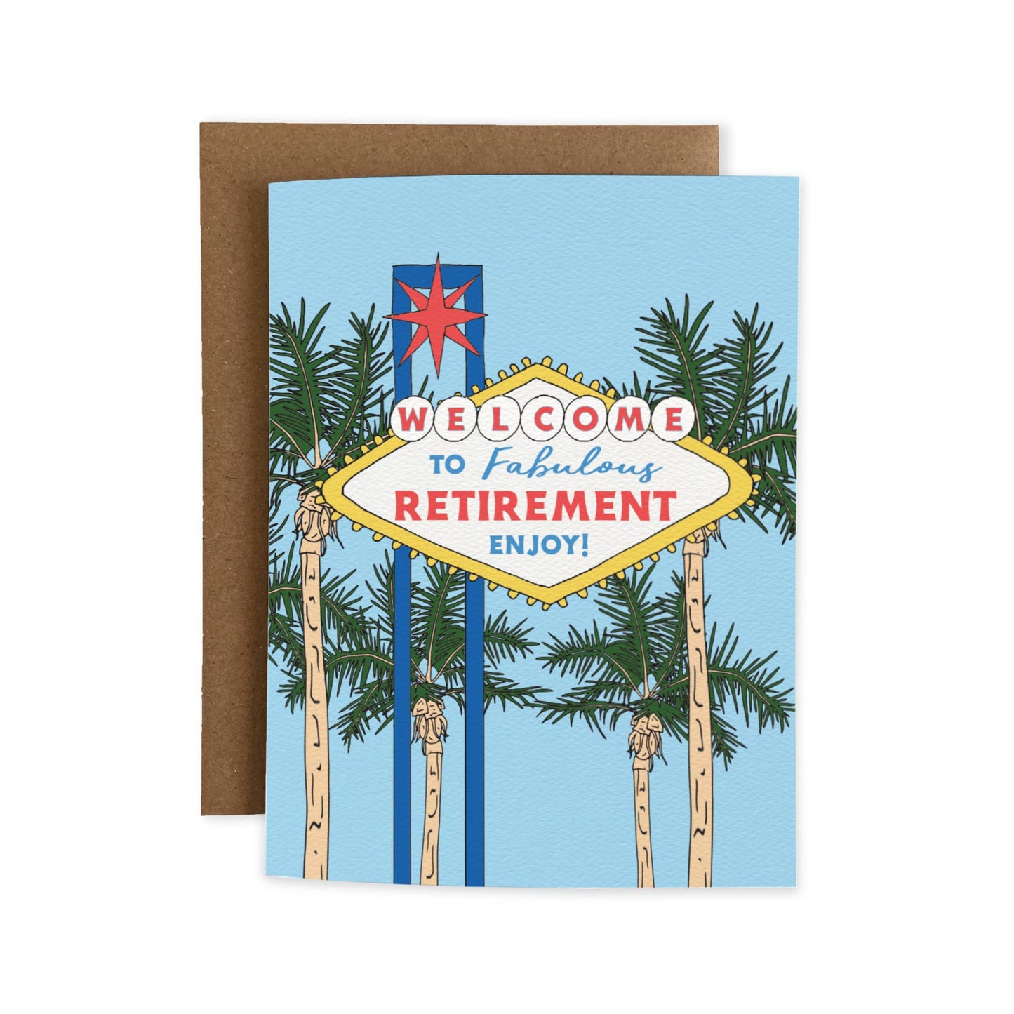 Fabulous Retirement Vegas Greeting Card