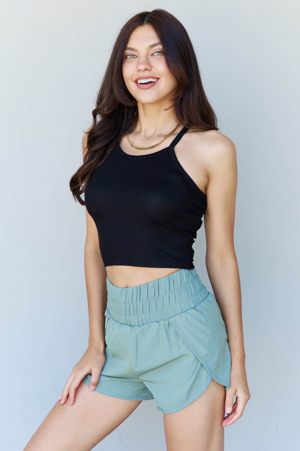 Bennett Cropped Black Tank