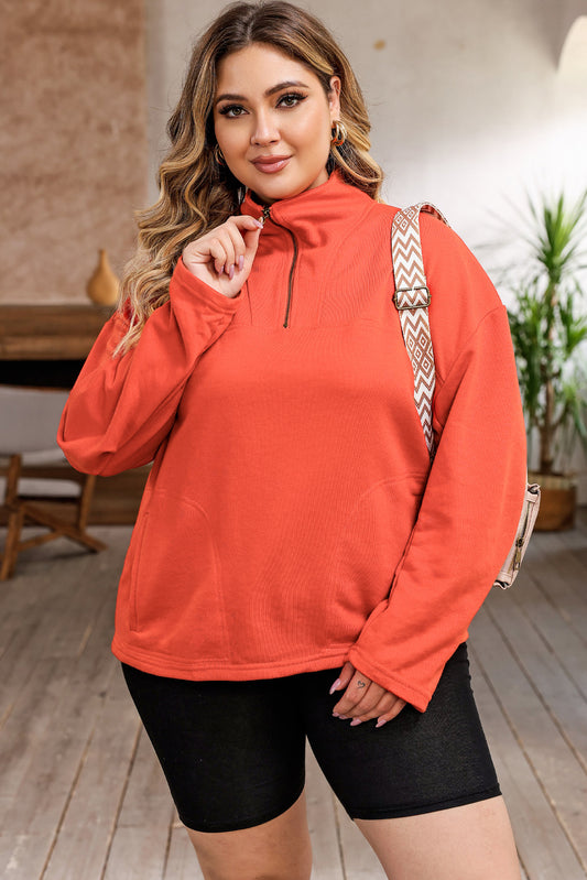 Plus Size - Toni Zip-Up Sweatshirt