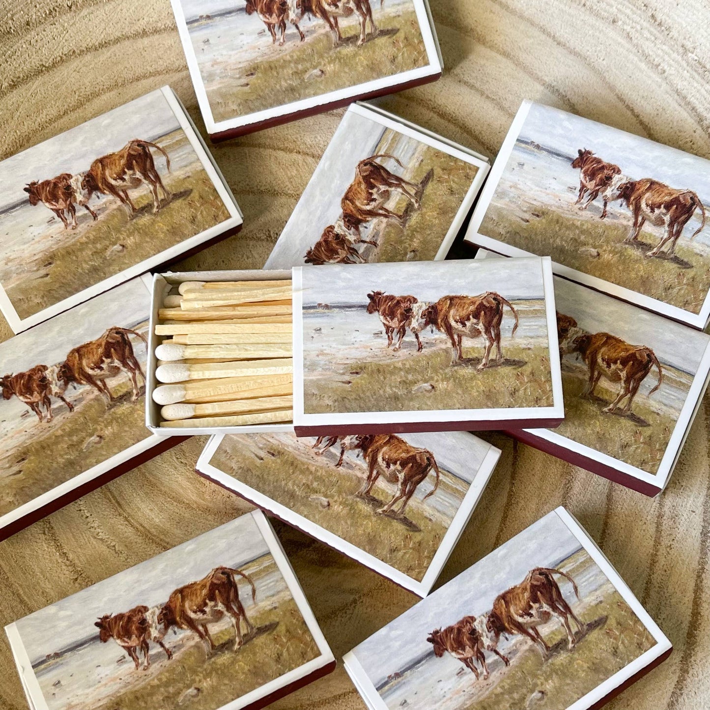 Cattle Match Set // Vintage Landscape